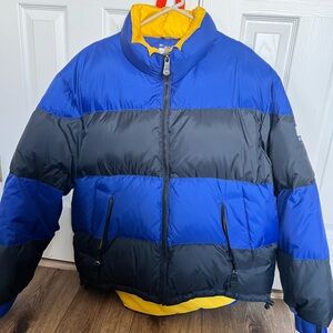 Tommy Hilfiger Blue and Black Puffer Jacket